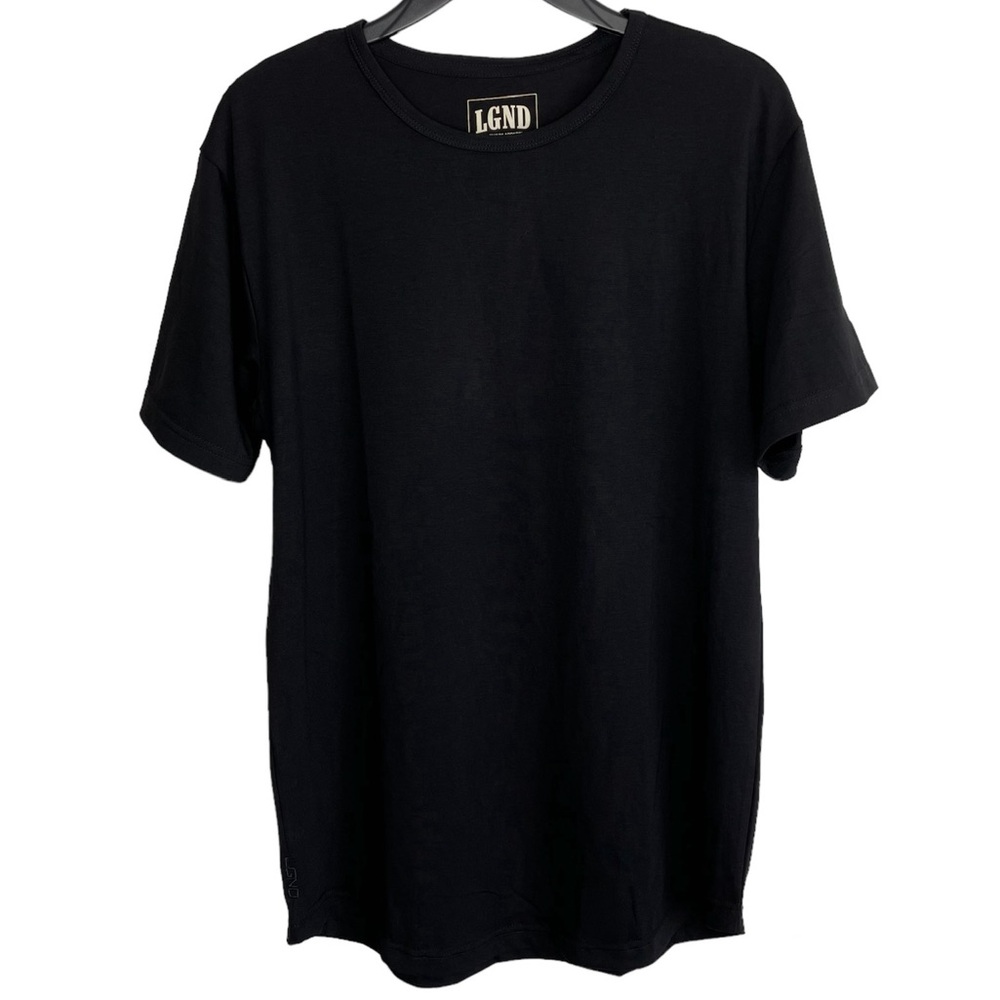 NWOT LGND Supply Co Premium Apparel Solid Black Crewneck Short Sleeve T-Shirt